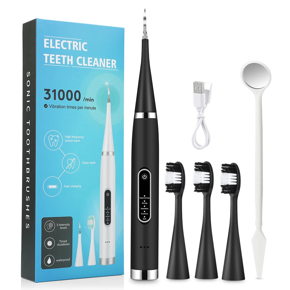 Electric Dental Scaler Calculus Remover Teeth Plaque Cleaner Teeth Whitening Dental Stone Removal 1Pc Toothbrush Head Oral Care