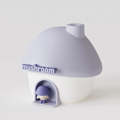Cartoon Air Humidifier 300Ml Mini Essential Oil Aroma Diffusers Colorful Lighting Cute Mushroom House Home Ultrasonic Humidifier