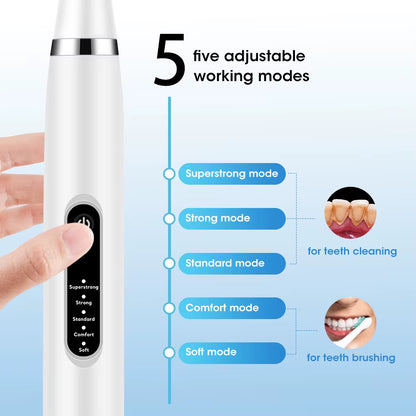 Electric Dental Scaler Calculus Remover Teeth Plaque Cleaner Teeth Whitening Dental Stone Removal 1Pc Toothbrush Head Oral Care