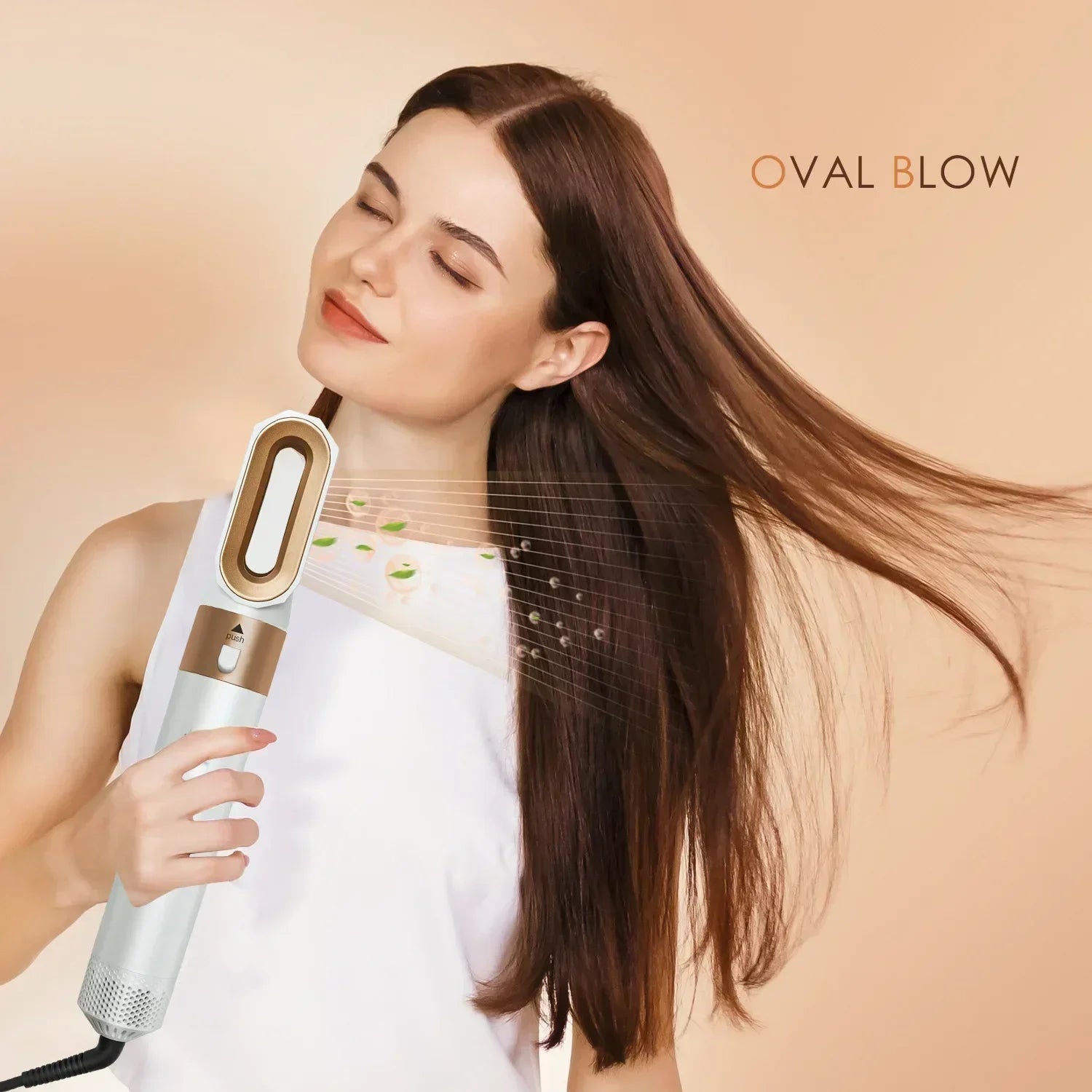 New Hair Dryer Multi Hair Styler 5 In1 Curling Iron Hair Straightener with Hair Brush Hairdryer for Hair Dryer Hair Multi Styler