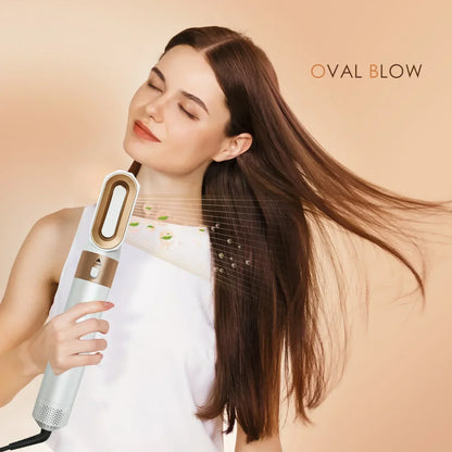 New Hair Dryer Multi Hair Styler 5 In1 Curling Iron Hair Straightener with Hair Brush Hairdryer for Hair Dryer Hair Multi Styler