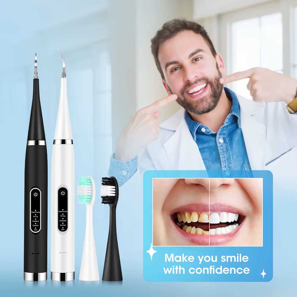 Electric Dental Scaler Calculus Remover Teeth Plaque Cleaner Teeth Whitening Dental Stone Removal 1Pc Toothbrush Head Oral Care