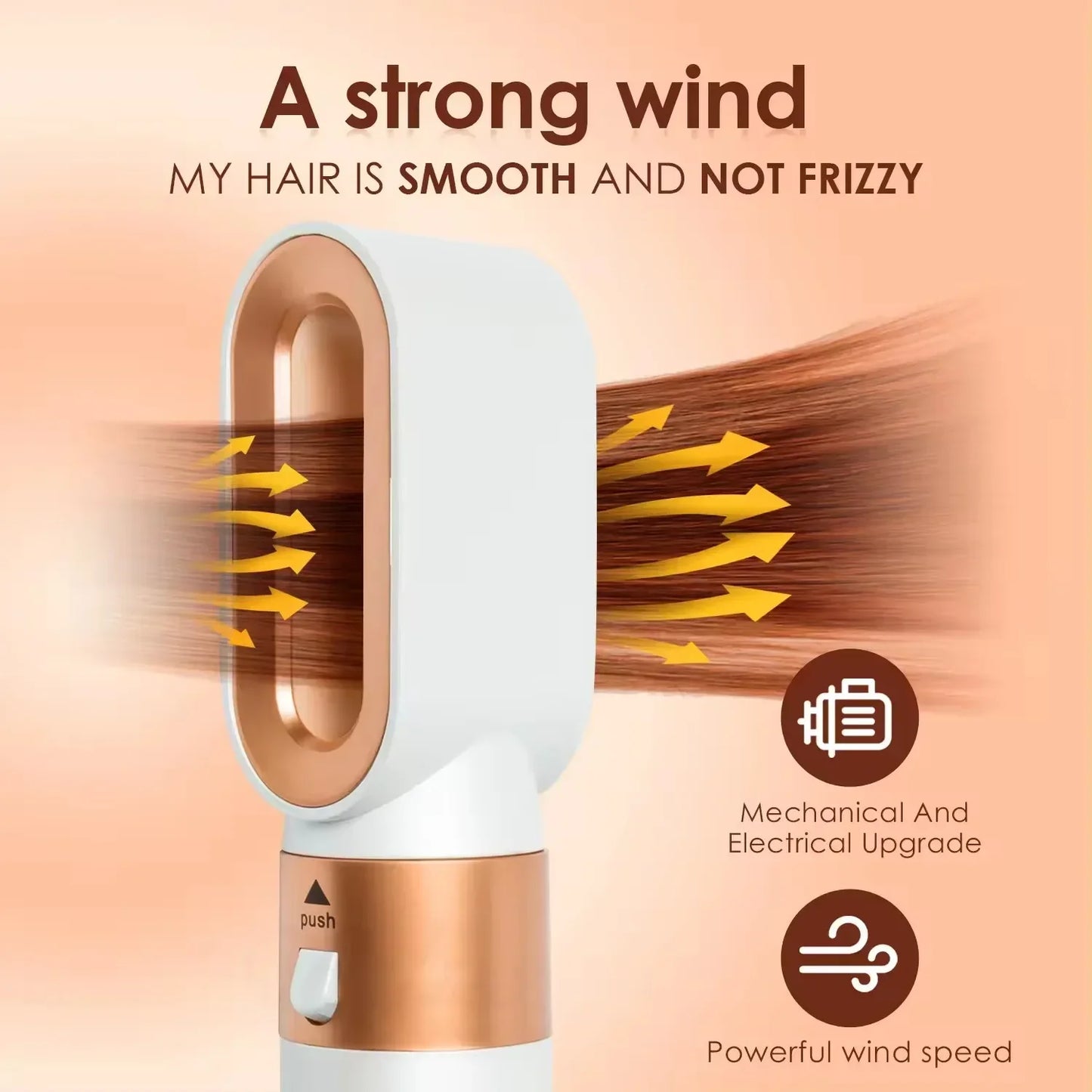 New Hair Dryer Multi Hair Styler 5 In1 Curling Iron Hair Straightener with Hair Brush Hairdryer for Hair Dryer Hair Multi Styler