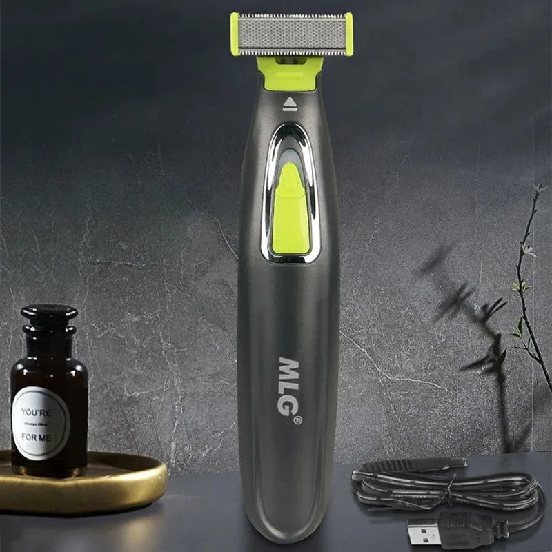 1Box/1Pcs USB Rechargeable and Washable Razor Electric Shaver Hair Loss Double-Sided Toothed Razor 1 Box/1 Replacement Tool Head