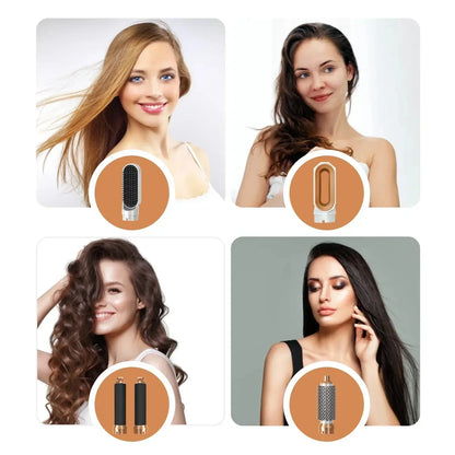 New Hair Dryer Multi Hair Styler 5 In1 Curling Iron Hair Straightener with Hair Brush Hairdryer for Hair Dryer Hair Multi Styler