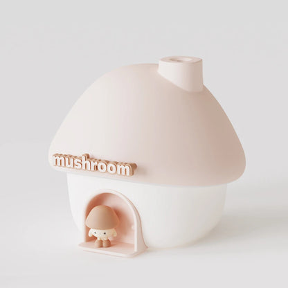 Cartoon Air Humidifier 300Ml Mini Essential Oil Aroma Diffusers Colorful Lighting Cute Mushroom House Home Ultrasonic Humidifier