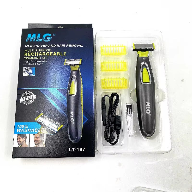 1Box/1Pcs USB Rechargeable and Washable Razor Electric Shaver Hair Loss Double-Sided Toothed Razor 1 Box/1 Replacement Tool Head